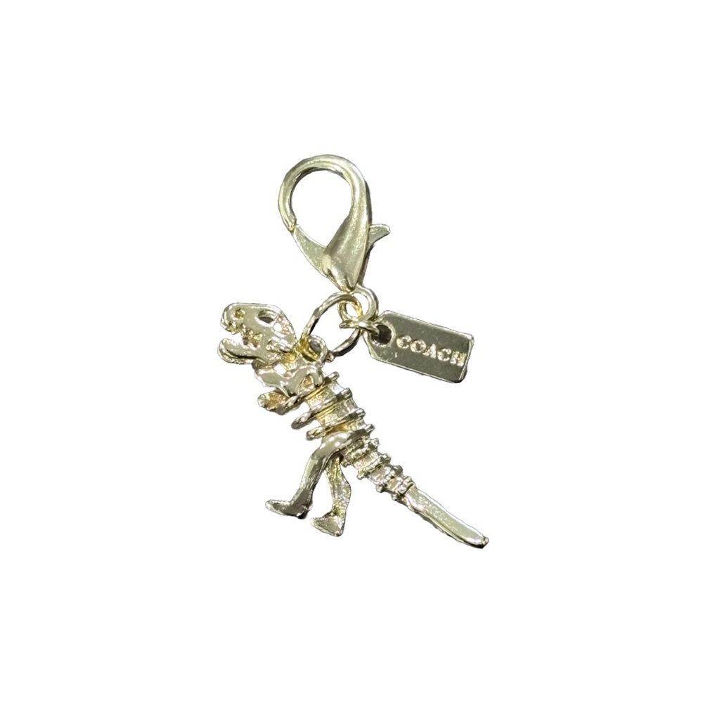 COACH Gold REXY Dinosaur Keychain